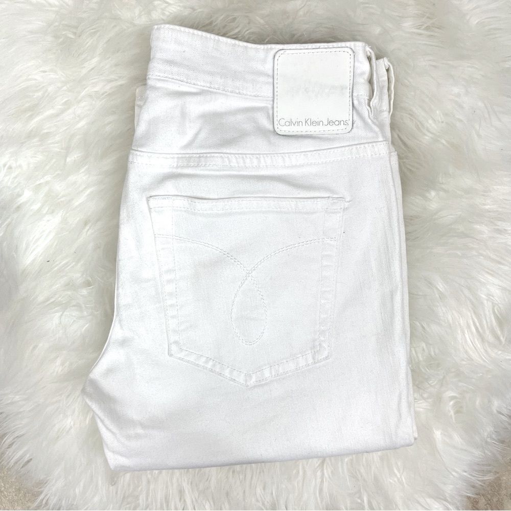 Calvin Klein | white jeans regular slim fit 31x43